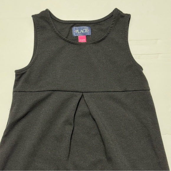 Size S 5/6 The Children’s Place Girls Black Uniform Pont Knit Jumper - Picture 3 of 4